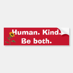 Humancitat med solros bildekal