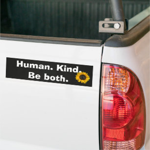 Humancitat med solros bildekal