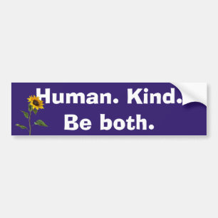 Humancitat med solros bildekal