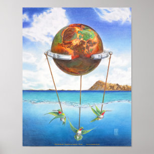 Humande fåglar i hjärnan poster