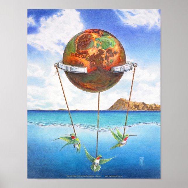 Humande fåglar i hjärnan poster (Framsidan)