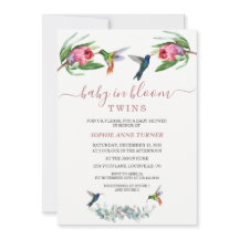 Humande fåglar Twillingar Rosa Protea Baby i Bloom