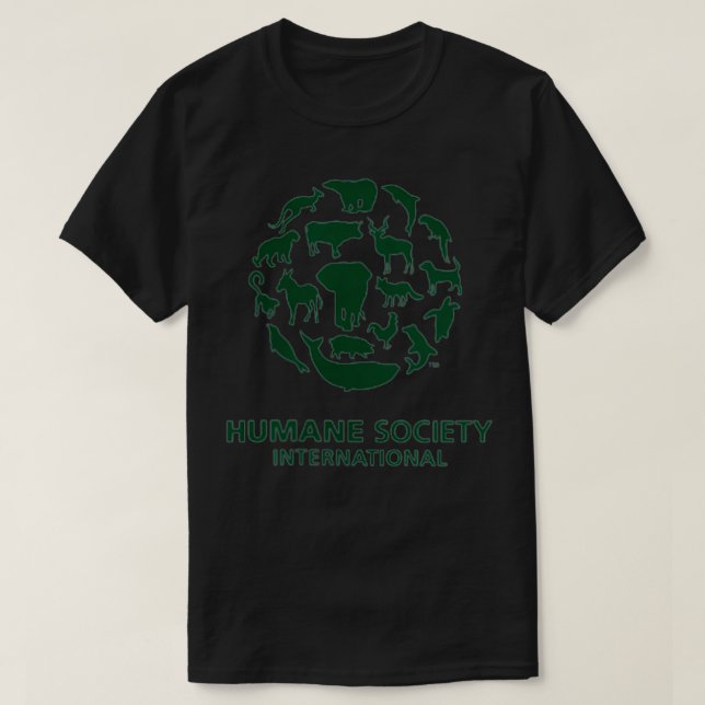 Humane Society Internationell Zip T Shirt (Design framsida)