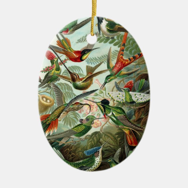 Humanfåglar Julgransprydnad Keramik (Framsidan)