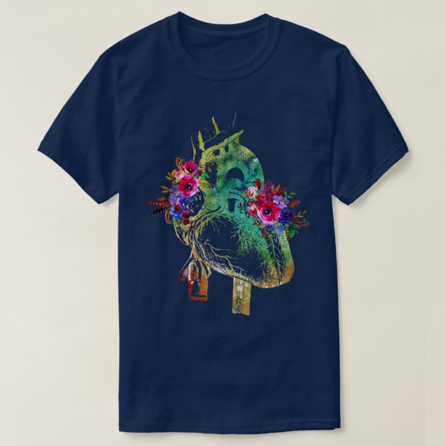 Humanhjärta 5 t shirt (Design framsida)