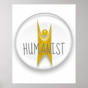 Humanist Lycklig Human Poster