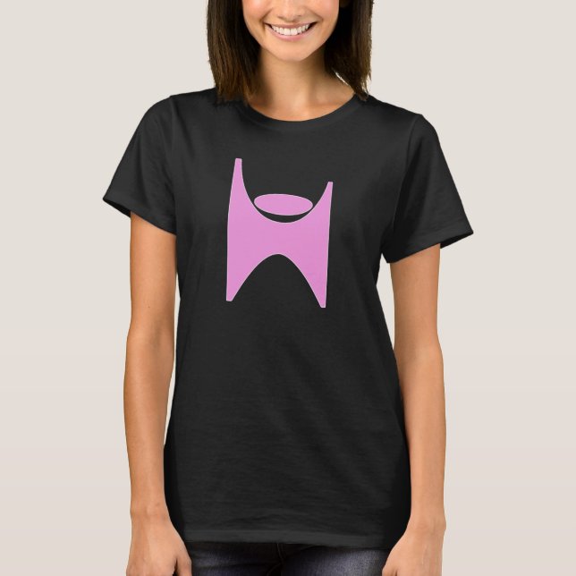 HUMANIST SYMBOL, ROSA T-SHIRT (Framsida)