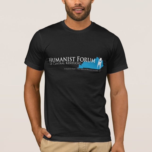 Humanistfora av centralen Kentucky svart T-shirt2 T-shirt (Framsida)