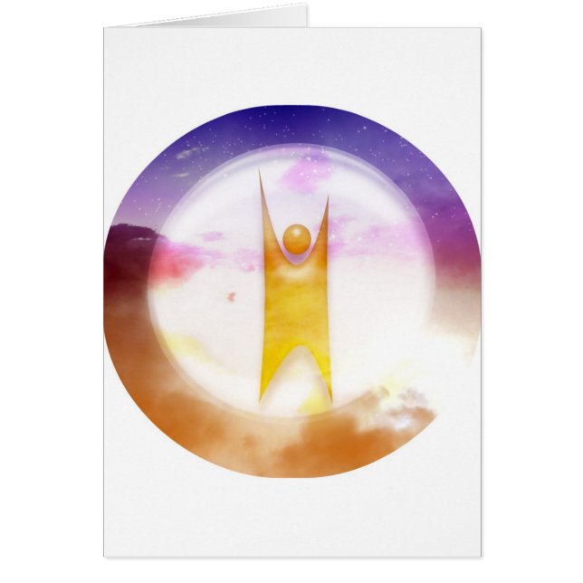 Humanistisk symbol hälsningskort (Framsidan)