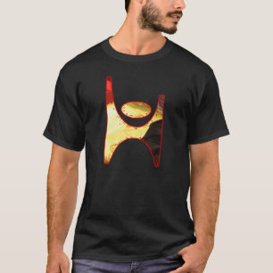 Humanistsymbol Belgien, Belgique utslagsplats Tee Shirt