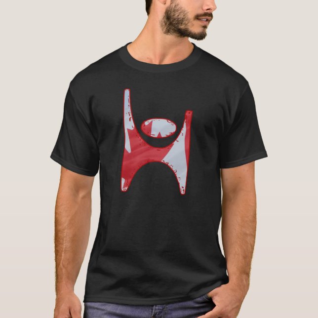 HumanistsymbolKanada utslagsplats T-shirt (Framsida)