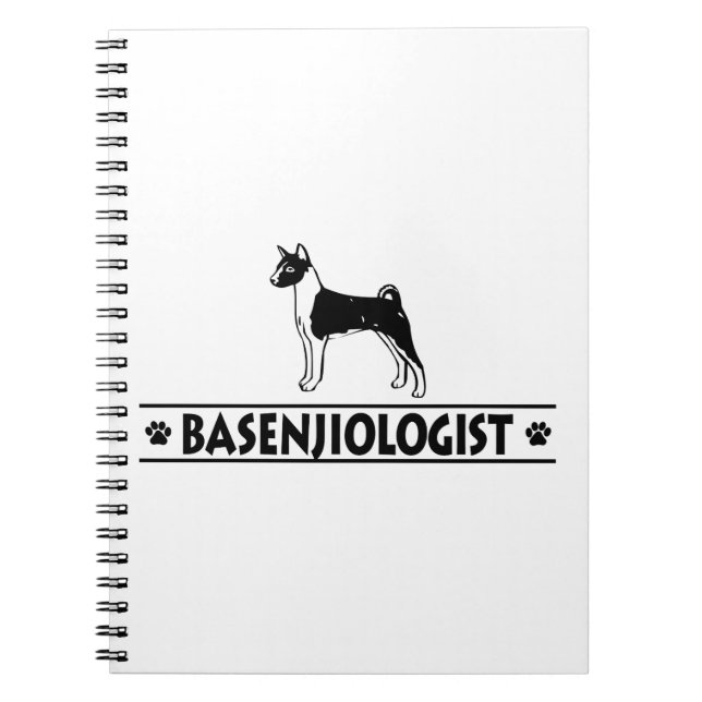 Humanitär BASENJI-HUND Anteckningsbok (Framsidan)