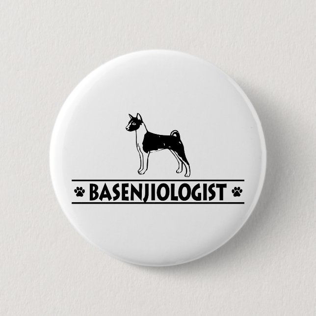 Humanitär BASENJI-HUND Knapp (Framsida)