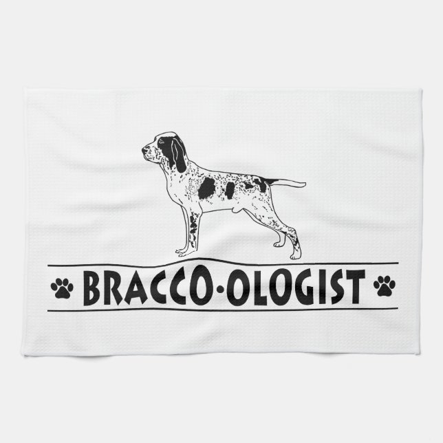 Humanitär Bracco Italiano Kökshandduk (Horisontell)