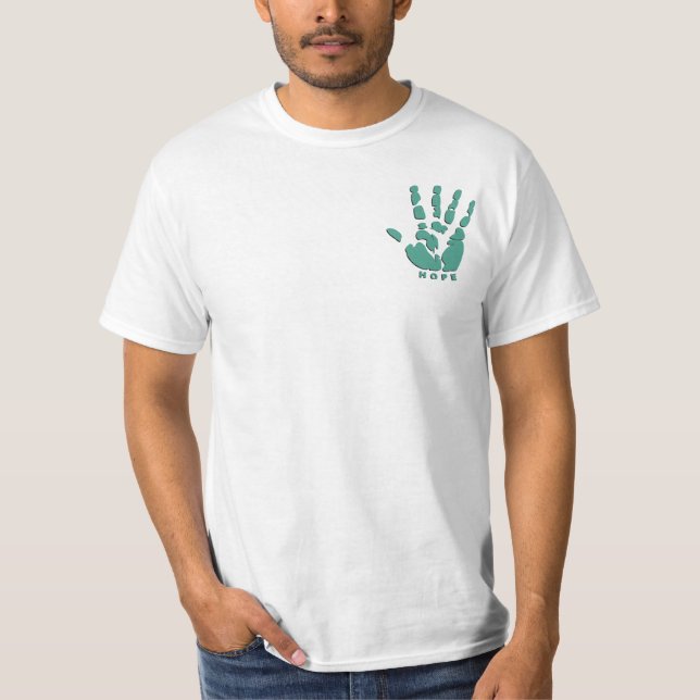 Humanitär handflatan t-shirt (Framsida)