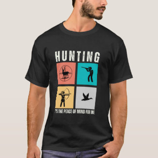 Humanitär jägare som säger jakt utanför jakten t shirt