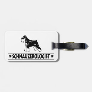Humanitär minister Schnauzer Bagagebricka