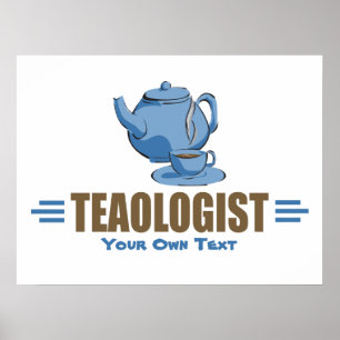 Humanitär Tea Älskare Tekanna Tea Kopp Poster
