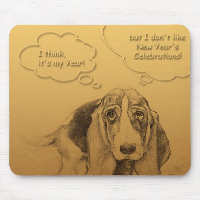 Humanitär vietnamesisk Hund År Mousepad Musmatta (Framsidan)