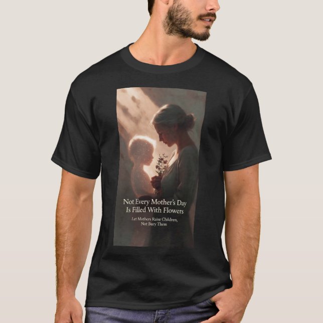 Humanitära mors dag - Antikrigsfredshyllning T Shirt (Framsida)