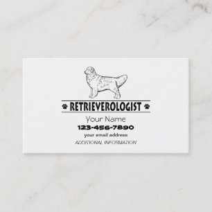 Humanitärt GOLDEN RETRIVER Visitkort