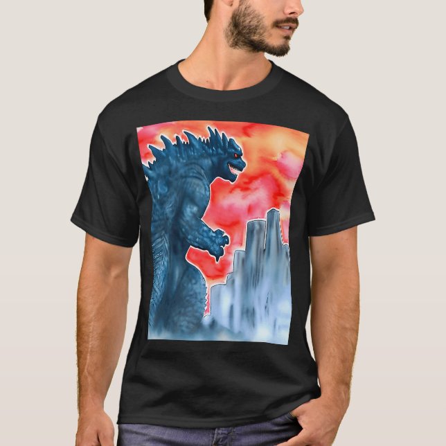 Humanitetsattacken mot monster t shirt (Framsida)