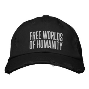 Humanitetshattens fria värld 2.0 broderad keps
