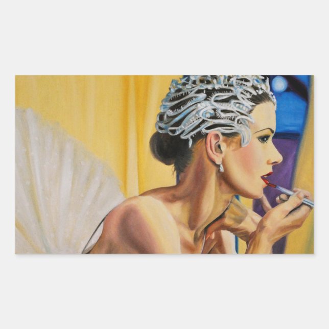 Humanity Ballerina Rektangulärt Klistermärke (Framsida)