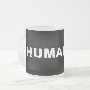 Humanity Crumbling Frostad Glasmugg