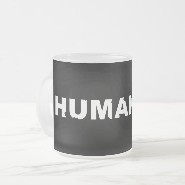 Humanity Crumbling Frostad Glasmugg (Framsida vänster)