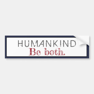 Humankinat i båda citaten bildekal
