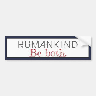Humankinat i båda citaten bildekal
