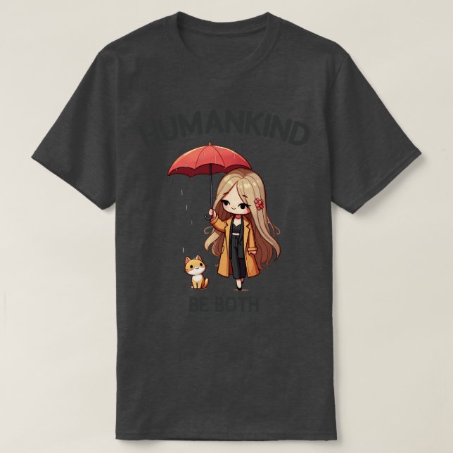 Humankinin både och t shirt (Design framsida)
