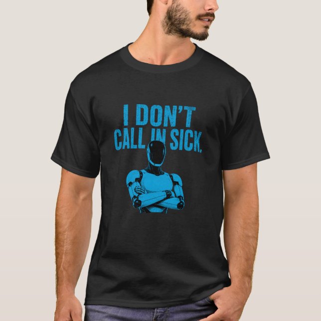 Humanoid AI-robot, tesla bot T Shirt (Framsida)