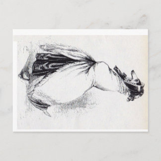 Humanoid kvinnlig hund vykort