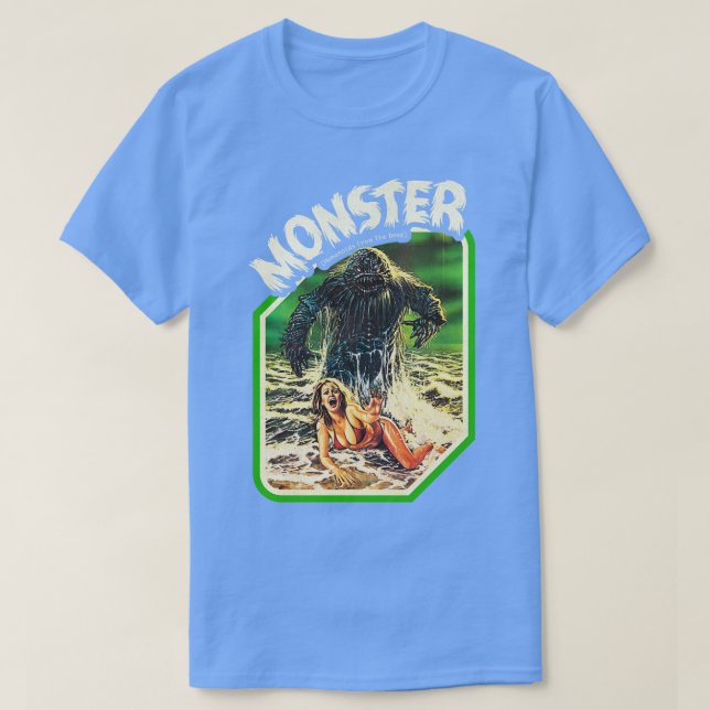 Humanoider från den djupa 80-talets cellfilm för v t shirt (Design framsida)