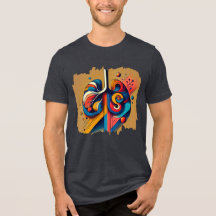 Humanpuls - Geometric Digital Art T-Shirt"