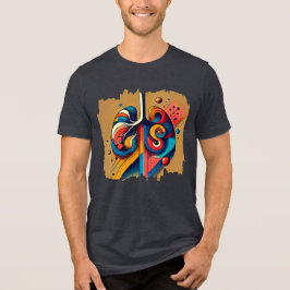 Humanpuls - Geometric Digital Art T-Shirt" T Shirt