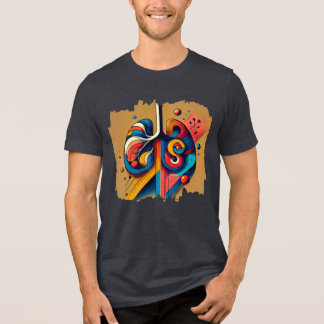 Humanpuls - Geometric Digital Art T-Shirt" T Shirt