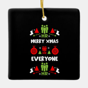 Humanresurser Ugly Santa Julafton Gifts Julgransprydnad Keramik
