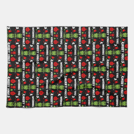 Humanresurser Ugly Santa Julafton Gifts Kökshandduk