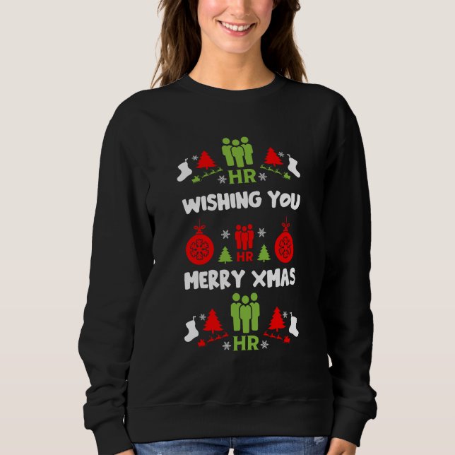 Humanresurser Ugly Santa Julafton Gifts T Shirt (Framsida)