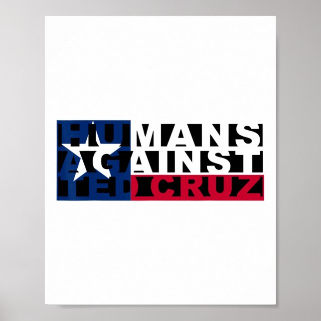 Humans Against Ted Cruz Poster (Framsidan)