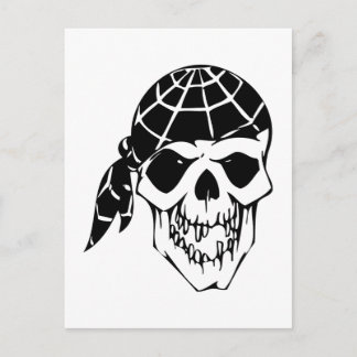HumanSkull Vykort