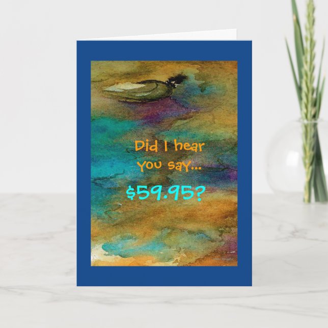 Humant 60:e födelsedagskort kort (Framsida)