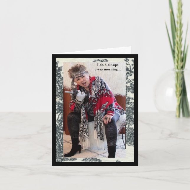 Humant dagligt träningskort kort (Framsida)