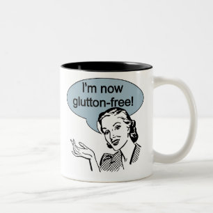 Humant Dieting Glutton Free Två-Tonad Mugg