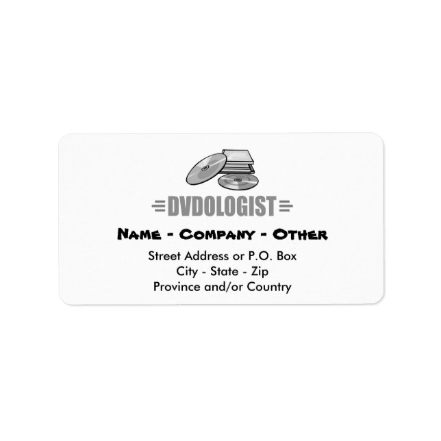 Humant DVD Älskare Adressetikett (Framsidan)