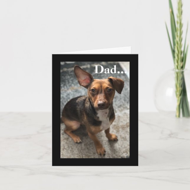Humant Fars dag-kort från Hund Kort (Framsida)