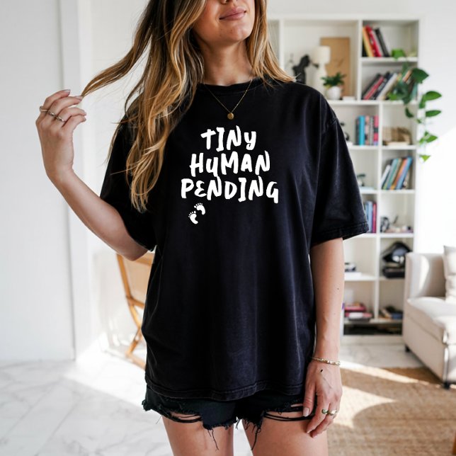 Humant fingeravtryck av gravid, vitt T-Shirt (Skapare uppladdad)